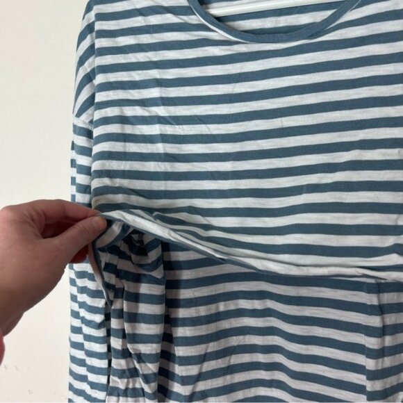 Ripe Maternity Lionel Long Sleeve Nursing Tee Petrol Shirt top White Size XS M - Picture 4 of 15